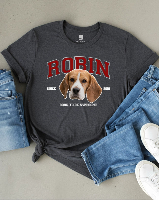 Custom ink. Personalized Varsity Pet T-Shirt