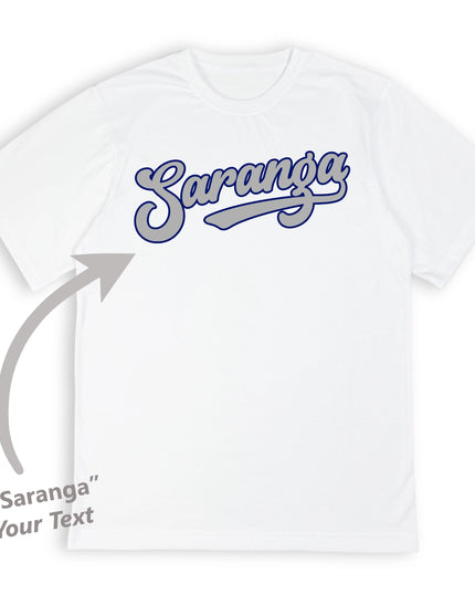 ink. Custom Varsity Signature Script T-Shirt