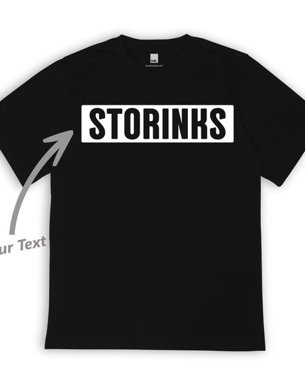 Custom ink. Delta Block Text Tee