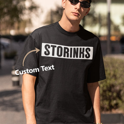 Custom ink. Delta Block Custom Text T-Shirt