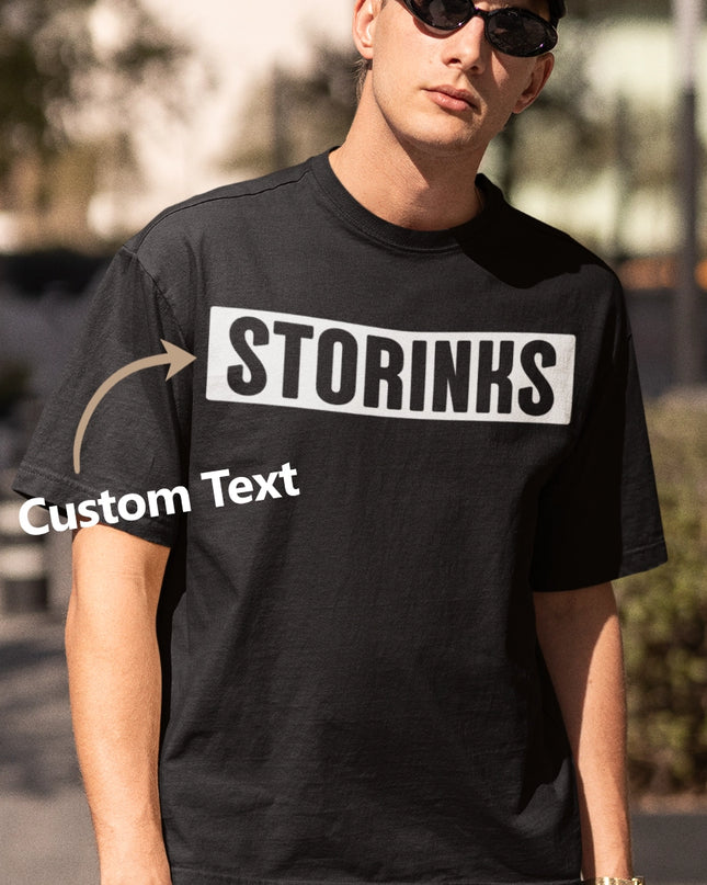 Custom ink. Delta Block Custom Text T-Shirt
