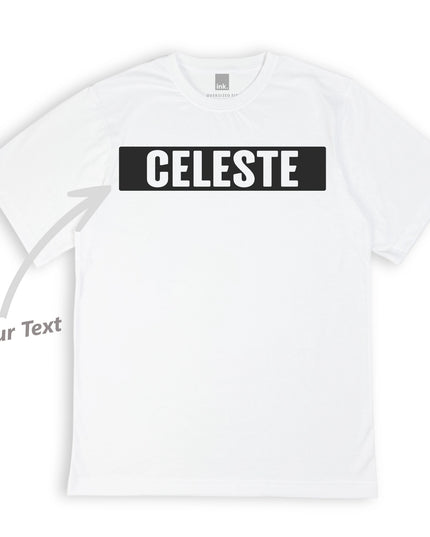 Custom ink. Delta Block Text Tee