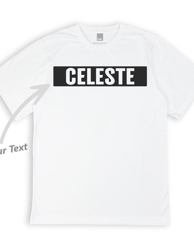 Custom ink. Delta Block Custom Text T-Shirt