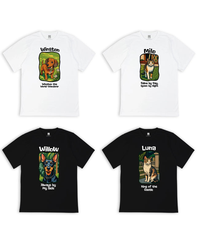 Custom ink. Toon Pet Photo T-Shirt