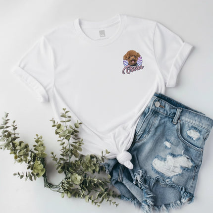 Custom ink. Pet Portrait Retro Tee