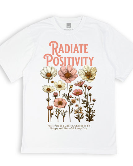 Pink Delicate Boho Floral  Graphic T-Shirt