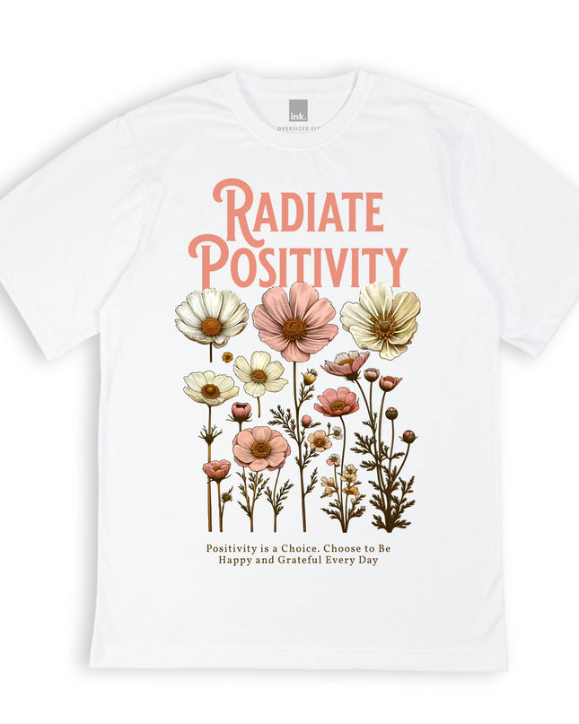 Pink Delicate Boho Floral  Graphic T-Shirt