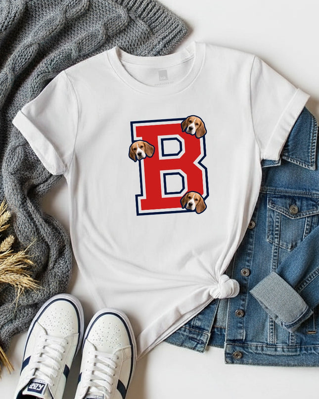 Custom ink. Pet Varsity Letter T-Shirt