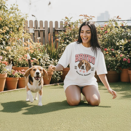 Custom ink. Personalized Varsity Pet T-Shirt