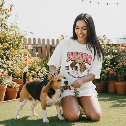 Custom ink. Personalized Varsity Pet T-Shirt