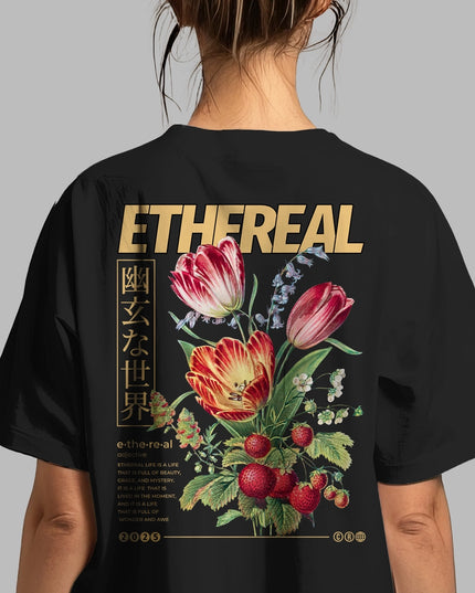 Ethereal Bloom Graphic T-Shirt