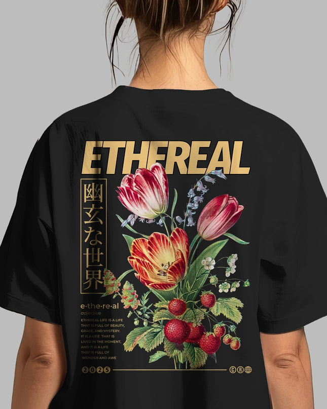Ethereal Bloom Graphic T-Shirt