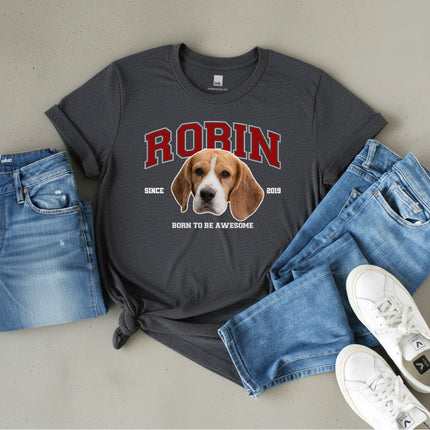 Custom ink. Personalized Varsity Pet T-Shirt