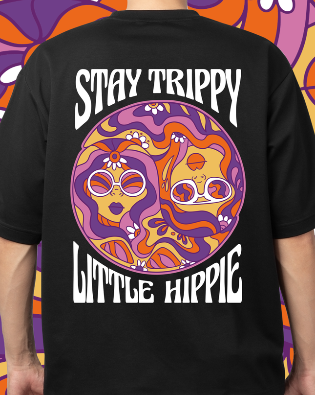 Stay Trippy Little Hippie Psychedelic Graphic T-Shirt