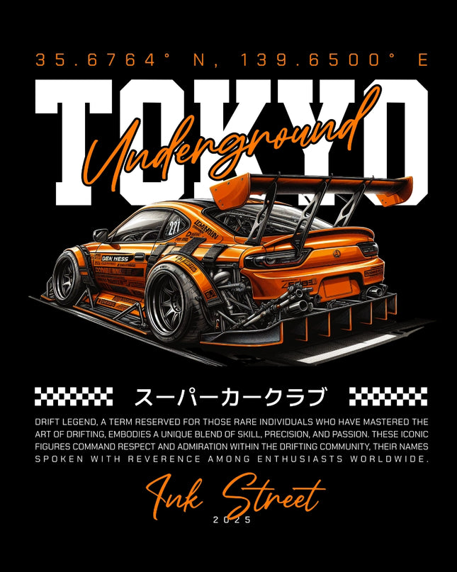 Tokyo Underground Drift Graphic T-Shirt