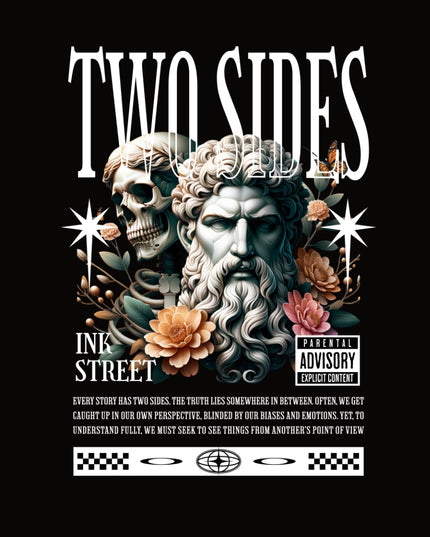 Two Side Streetwear Graphic T-Shirt