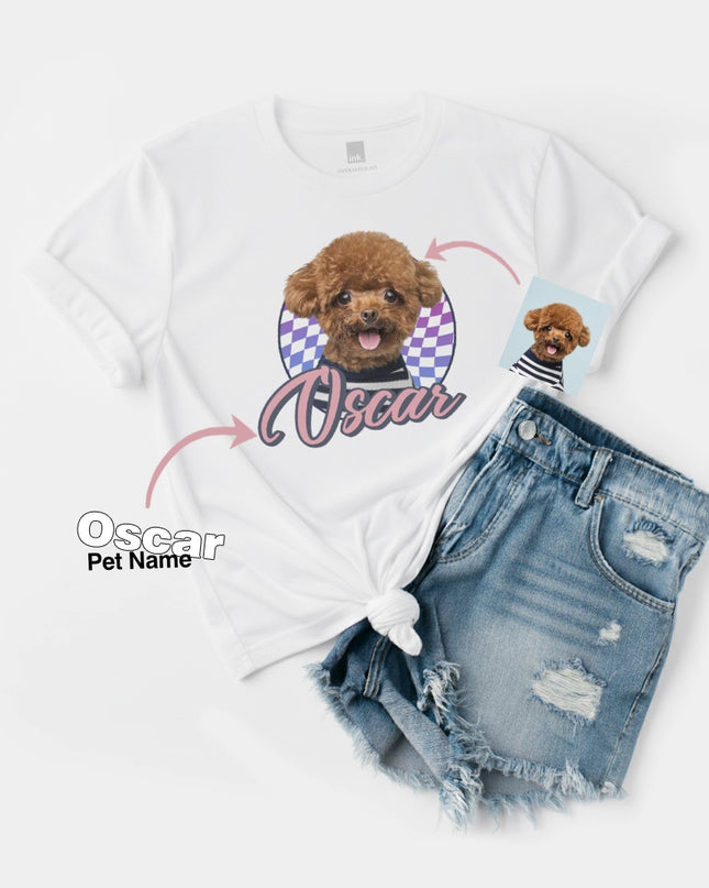 Custom ink. Pet Portrait Retro Tee
