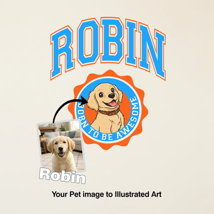 Custom ink. Pet Mascot Personalized Varsity Tee