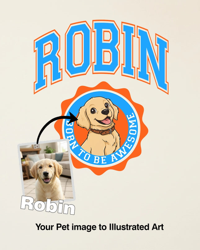 Custom ink. Pet Mascot Personalized Varsity Tee