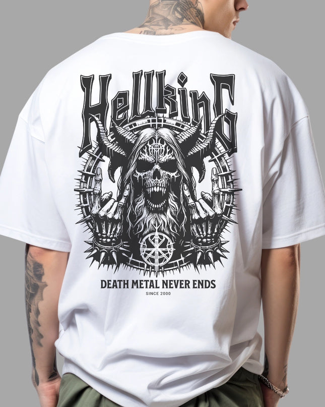 Death Metal Never End Graphic Graphic T-Shirt