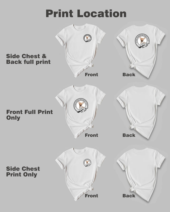 Custom ink. Pet Photo Badge T-Shirt
