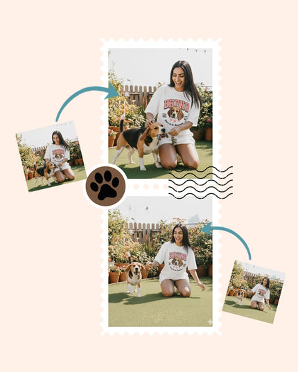 Custom ink. Pet stamp photos custom tee